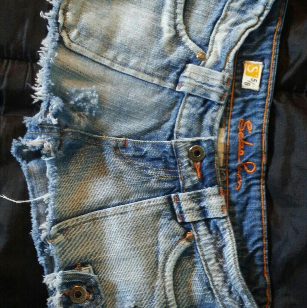 S'EBO Paris distressed jeans sz 5/6